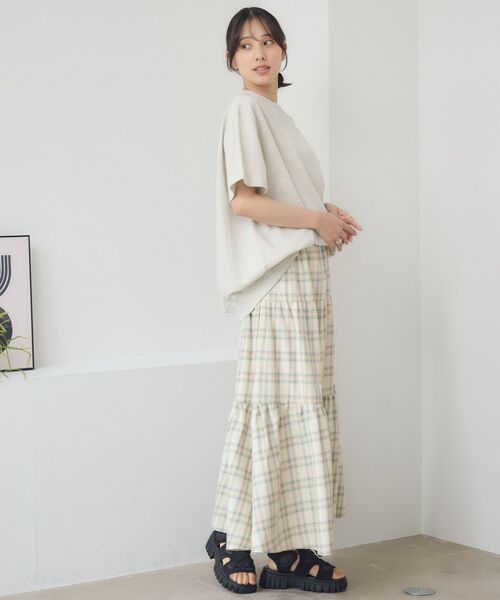 RETRO GIRL(レトロガール)の「ワンショルスウェットTEE(スウェット・レディース・ホワイト系その他/キャメル/ライトグレー・FREE)」の22枚目の写真