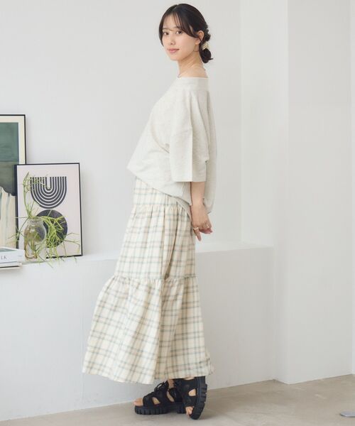 RETRO GIRL(レトロガール)の「ワンショルスウェットTEE(スウェット・レディース・ホワイト系その他/キャメル/ライトグレー・FREE)」の21枚目の写真