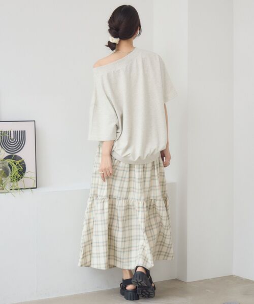 RETRO GIRL(レトロガール)の「ワンショルスウェットTEE(スウェット・レディース・ホワイト系その他/キャメル/ライトグレー・FREE)」の20枚目の写真