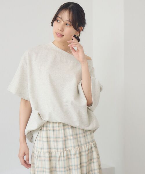 RETRO GIRL(レトロガール)の「ワンショルスウェットTEE(スウェット・レディース・ホワイト系その他/キャメル/ライトグレー・FREE)」の19枚目の写真