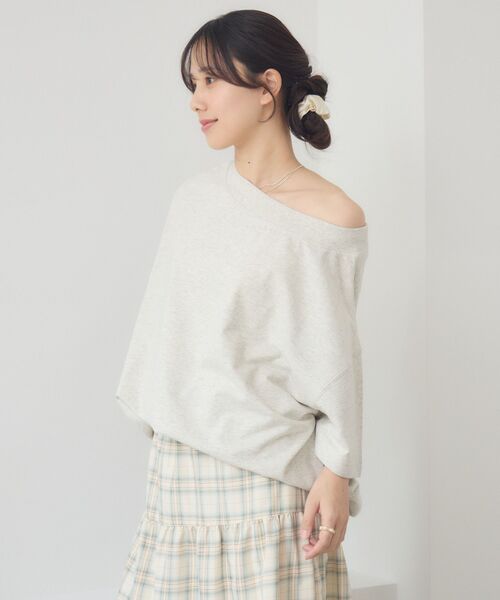 RETRO GIRL(レトロガール)の「ワンショルスウェットTEE(スウェット・レディース・ホワイト系その他/キャメル/ライトグレー・FREE)」の17枚目の写真