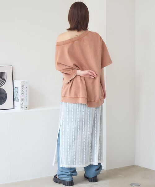 RETRO GIRL(レトロガール)の「ワンショルスウェットTEE(スウェット・レディース・ホワイト系その他/キャメル/ライトグレー・FREE)」の12枚目の写真