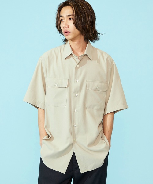 Lee(リー)の「Lee/リー【涼】シアサッカーハーフスリーブシャツ /半袖シャツ/軽量シャツ/ストライプシャツ(シャツ/ブラウス・メンズ・モカ/ネイビー/ブラック・MEDIUM/X-LARGE/LARGE/SMALL)」の15枚目の写真