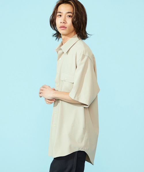 Lee(リー)の「Lee/リー【涼】シアサッカーハーフスリーブシャツ /半袖シャツ/軽量シャツ/ストライプシャツ(シャツ/ブラウス・メンズ・モカ/ネイビー/ブラック・MEDIUM/X-LARGE/LARGE/SMALL)」の14枚目の写真