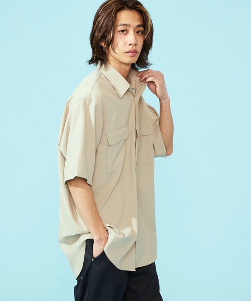 Lee(リー)の「Lee/リー【涼】シアサッカーハーフスリーブシャツ /半袖シャツ/軽量シャツ/ストライプシャツ(シャツ/ブラウス・メンズ・モカ/ネイビー/ブラック・MEDIUM/X-LARGE/LARGE/SMALL)」の13枚目の写真