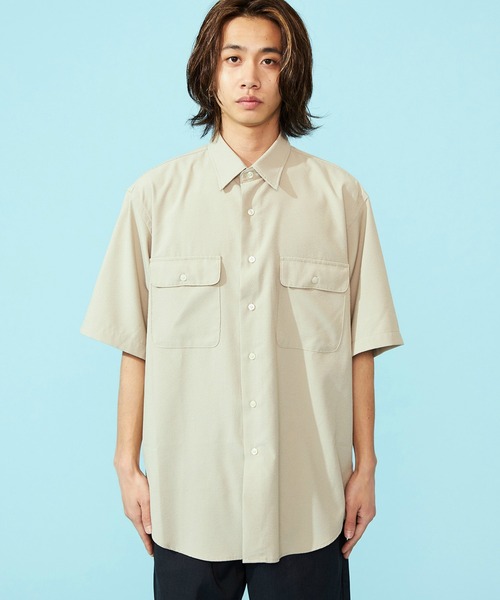 Lee(リー)の「Lee/リー【涼】シアサッカーハーフスリーブシャツ /半袖シャツ/軽量シャツ/ストライプシャツ(シャツ/ブラウス・メンズ・モカ/ネイビー/ブラック・MEDIUM/X-LARGE/LARGE/SMALL)」の11枚目の写真