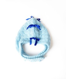 HOLIDAY | MOHAIR BLEND RIBBON EARMUFF KNIT CAP モヘアブレンドリボンイヤーマフニットキャップ(ニットキャップ/ビーニー)