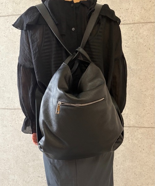 Lilimill(リリミル)の「2wayレザーバッグ(ショルダーバッグ・レディース・ライトグリーン/ミント/ライトパープル/ブラック/ダークブラウン/ダークグレー・FREE)」の17枚目の写真