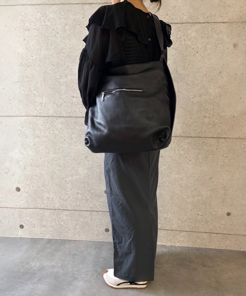 Lilimill(リリミル)の「2wayレザーバッグ(ショルダーバッグ・レディース・ライトグリーン/ミント/ライトパープル/ブラック/ダークブラウン/ダークグレー・FREE)」の15枚目の写真