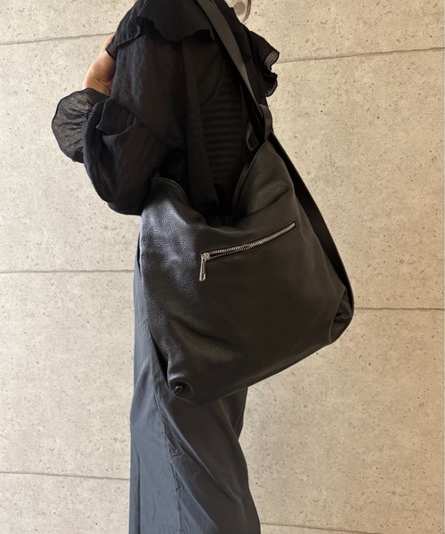 Lilimill(リリミル)の「2wayレザーバッグ(ショルダーバッグ・レディース・ライトグリーン/ミント/ライトパープル/ブラック/ダークブラウン/ダークグレー・FREE)」の14枚目の写真