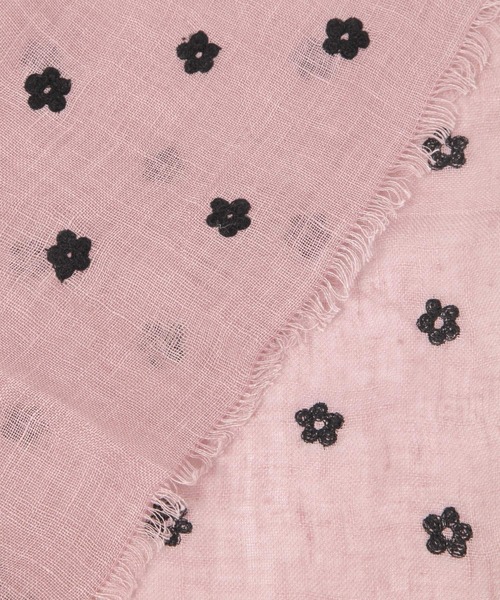 GEORGE'S（ジョージズ）の「リネンシシュウハンカチ（ハンカチ/ハンドタオル・レディース・ピンク系その他/オフホワイト/ダークグレー・FREE）」の9枚目の写真