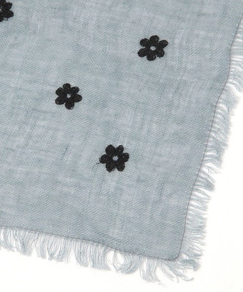 GEORGE'S（ジョージズ）の「リネンシシュウハンカチ（ハンカチ/ハンドタオル・レディース・ピンク系その他/オフホワイト/ダークグレー・FREE）」の11枚目の写真