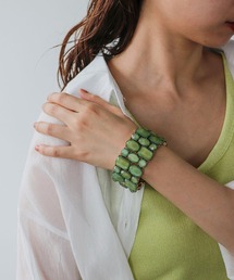 Three Four Time｜スリーフォータイムのブレスレット（グリーン