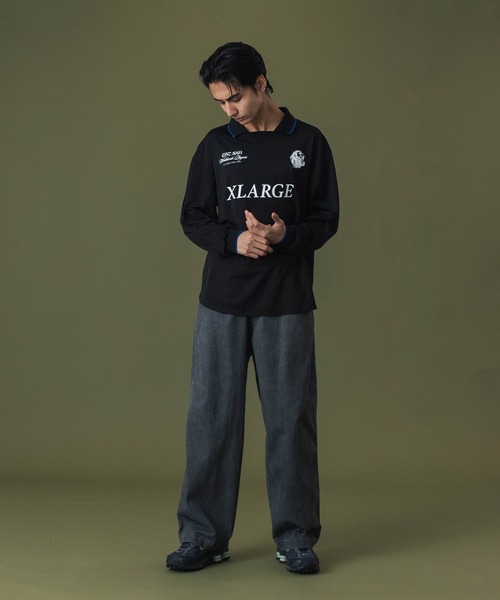 XLARGE（エクストララージ）の「OVAL LOGO WIDE PANTS（その他パンツ・メンズ・グレー/チャコール・30inch/32inch/34inch/36inch）」の5枚目の写真