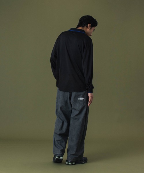 XLARGE（エクストララージ）の「OVAL LOGO WIDE PANTS（その他パンツ・メンズ・グレー/チャコール・30inch/32inch/34inch/36inch）」の6枚目の写真
