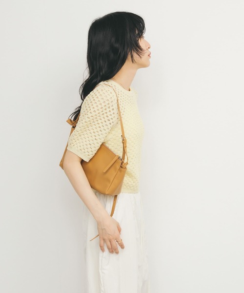 KBF（ケイビーエフ）の「ループヤーンメッシュプルオーバー（ニット/セーター・レディース・ブラック/イエロー/アイボリー・ONE）」の17枚目の写真