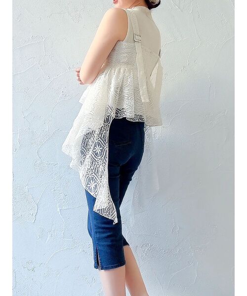 dazzlin（ダズリン）の「ハイウエストカプリパンツ（その他パンツ・レディース・ブルー/インディゴブルー・MEDIUM/SMALL）」の19枚目の写真