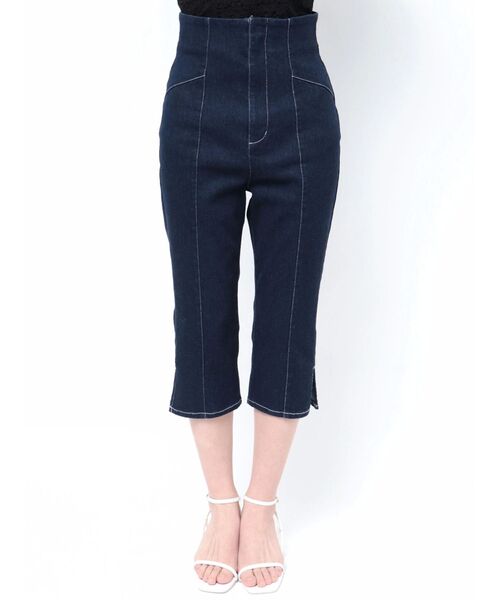 dazzlin（ダズリン）の「ハイウエストカプリパンツ（その他パンツ・レディース・ブルー/インディゴブルー・MEDIUM/SMALL）」の6枚目の写真