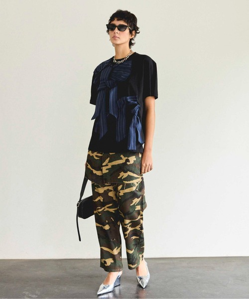Twisted Ribbon Oversize T-shirt/ツイステッドリボンオーバーT