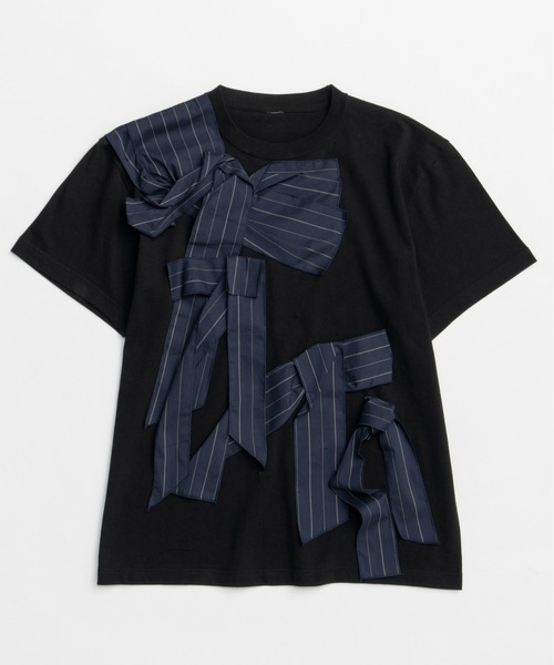 Twisted Ribbon Oversize T-shirt/ツイステッドリボンオーバーT