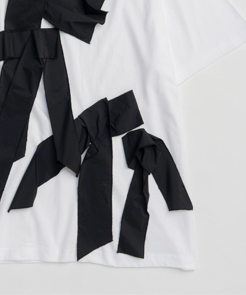 tシャツ Twisted Ribbon Oversize T-shirt/ツイステッドリボンオーバーＴシャツ「MAISON SPECIAL/メゾンスペ Twisted Ribbon Oversize T-shirt/ツイステッドリボンオーバーT