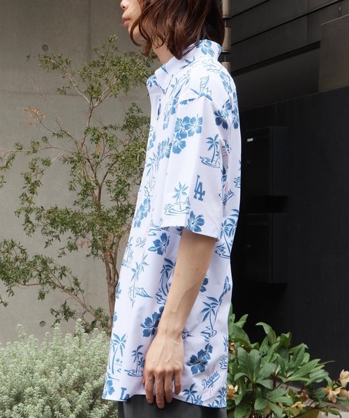 MLB（メジャーリーグベースボール）の「MLB/エムエルビー×REYN SPOONER GAME DAY PERFORMANCE BUTTON FRONT / レインスプーナー コラボ アロハシャツ（シャツ/ブラウス・メンズ・ブルー系1/ブルー系・L/M/S/XL）」の15枚目の写真