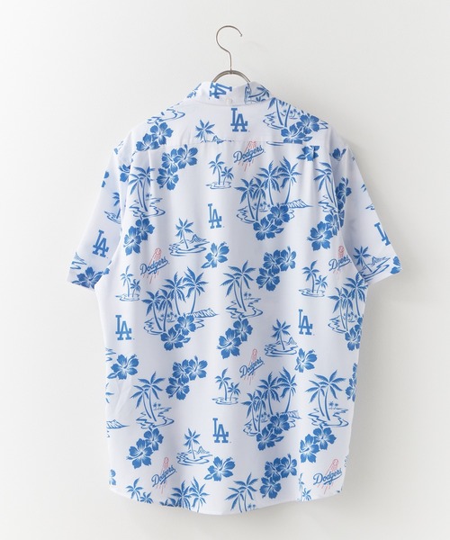 【レア】 Reyn Spooner × MLB　開襟 オープンカラーシャツ レア】 Reyn Spooner × MLB 開襟 オープンカラーシャツ