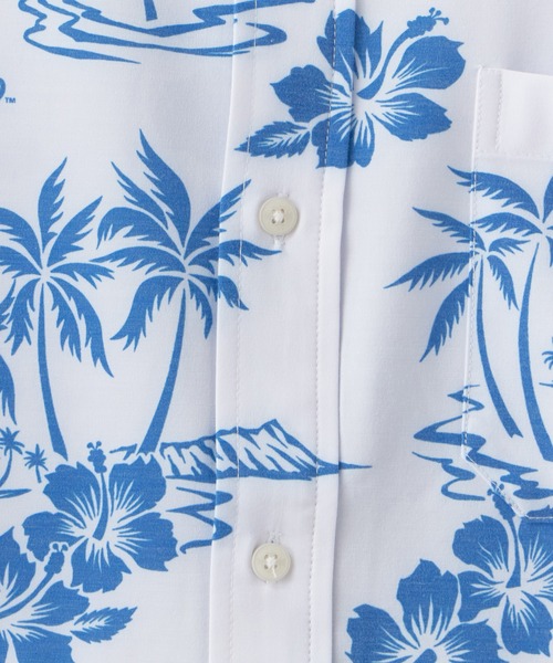 MLB（メジャーリーグベースボール）の「MLB/エムエルビー×REYN SPOONER GAME DAY PERFORMANCE BUTTON FRONT / レインスプーナー コラボ アロハシャツ（シャツ/ブラウス・メンズ・ブルー系1/ブルー系・L/M/S/XL）」の8枚目の写真