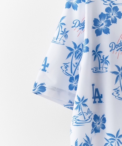 【レア】 Reyn Spooner × MLB　開襟 オープンカラーシャツ レア】 Reyn Spooner × MLB 開襟 オープンカラーシャツ
