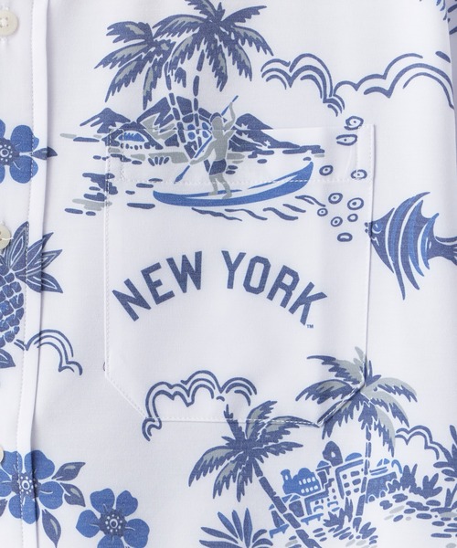 MLB（メジャーリーグベースボール）の「MLB/エムエルビー×REYN SPOONER GAME DAY PERFORMANCE BUTTON FRONT / レインスプーナー コラボ アロハシャツ（シャツ/ブラウス・メンズ・ブルー系1/ブルー系・L/M/S/XL）」の10枚目の写真