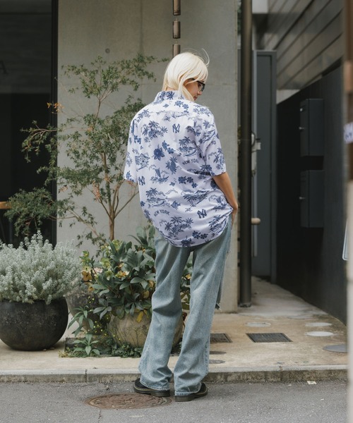 MLB（メジャーリーグベースボール）の「MLB/エムエルビー×REYN SPOONER GAME DAY PERFORMANCE BUTTON FRONT / レインスプーナー コラボ アロハシャツ（シャツ/ブラウス・メンズ・ブルー系1/ブルー系・L/M/S/XL）」の6枚目の写真