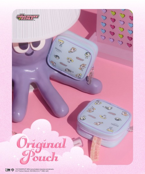 ましろsnidelBeauty パワパフ ポーチ 2点セット SNIDEL BEAUTY / オリジナルポーチ ≪パワーパフガールズコラボ