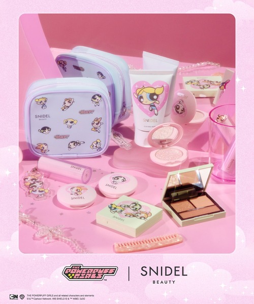ましろsnidelBeauty パワパフ ポーチ 2点セット SNIDEL BEAUTY】オリジナルポーチ PPG＜パワーパフガールズ