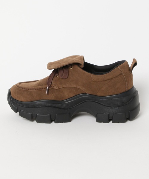 FOREVER 21（フォーエバー トゥエンティーワン）の「【2025SS】フェイクスエードモカシン（モカシン/デッキシューズ・レディース・ブラウン/ブラック・MEDIUM/LARGE）」の7枚目の写真