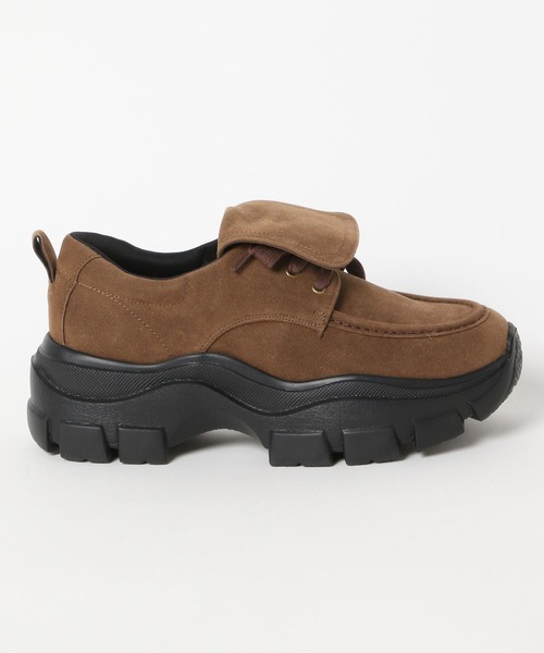 FOREVER 21（フォーエバー トゥエンティーワン）の「【2025SS】フェイクスエードモカシン（モカシン/デッキシューズ・レディース・ブラウン/ブラック・MEDIUM/LARGE）」の8枚目の写真