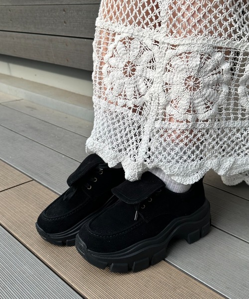 FOREVER 21（フォーエバー トゥエンティーワン）の「【2025SS】フェイクスエードモカシン（モカシン/デッキシューズ・レディース・ブラウン/ブラック・MEDIUM/LARGE）」の22枚目の写真