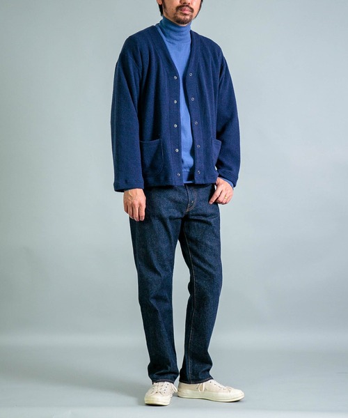 OMNIGOD（オムニゴッド）の「[OMNIGOD mens / オムニゴッド] 接結ウール Vネックカーディガン（カーディガン/ボレロ・メンズ・ネイビー/チャコール/グレー・2/4/3）」の6枚目の写真