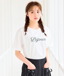 【洗える】Bijou刺繍Tシャツ