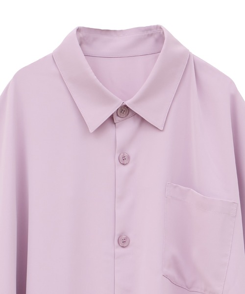 ANEDIST(アンディスト)の「ドルマンショート丈BIGシャツ(シャツ/ブラウス・メンズ・ホワイト/パープル/ブラック・FREE)」の15枚目の写真