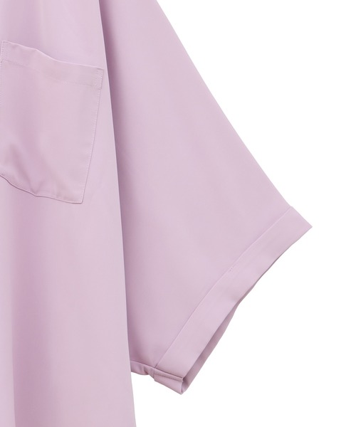 ANEDIST(アンディスト)の「ドルマンショート丈BIGシャツ(シャツ/ブラウス・メンズ・ホワイト/パープル/ブラック・FREE)」の16枚目の写真