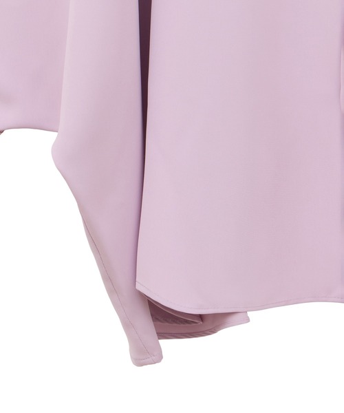 ANEDIST(アンディスト)の「ドルマンショート丈BIGシャツ(シャツ/ブラウス・メンズ・ホワイト/パープル/ブラック・FREE)」の17枚目の写真