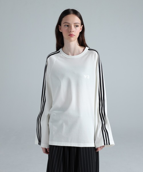 Y-3(ワイスリー)の「Y-3 LONG SLEEVE TEE 3-STRIPES(Tシャツ/カットソー・メンズ・ライトホワイト・SMALL/MEDIUM/LARGE/X-SMALL/X-LARGE)」の5枚目の写真