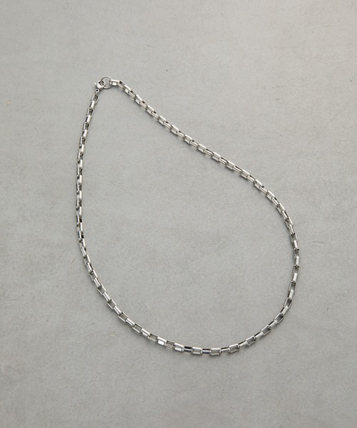 COLONY 2139（コロニートゥーワンスリーナイン）の「スクエアチェーンネックレス（ネックレス・メンズ・シルバー・FREE）」の17枚目の写真