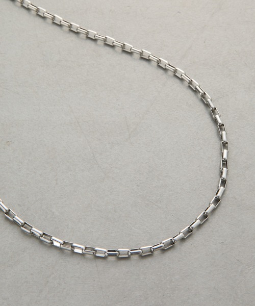 COLONY 2139（コロニートゥーワンスリーナイン）の「スクエアチェーンネックレス（ネックレス・メンズ・シルバー・FREE）」の18枚目の写真