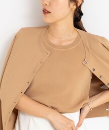 NOLLEY’S Sophi | 《アンサンブル対応/手洗い可能》マルチファンクション総針ノースリーブプルオーバーニット(ニット/セーター)