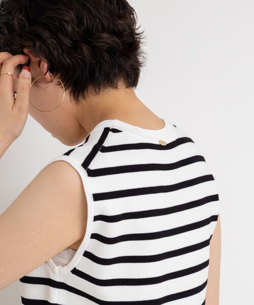 NOLLEY’S Sophi（ノーリーズソフィ）の「《アンサンブル対応/手洗い可能》マルチファンクション総針ノースリーブプルオーバーニット（ニット/セーター・レディース・ホワイト系その他2/レッド/ダークブラウン/キャメル・38/36）」の18枚目の写真