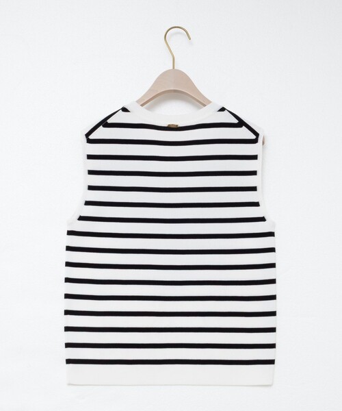 NOLLEY’S Sophi（ノーリーズソフィ）の「《アンサンブル対応/手洗い可能》マルチファンクション総針ノースリーブプルオーバーニット（ニット/セーター・レディース・ホワイト系その他2/レッド/ダークブラウン/キャメル・38/36）」の16枚目の写真