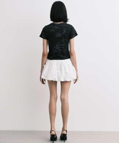 tシャツ A'GEM/9 × .kom 「MIDNIGHT MOVE/ミッドナイトムーブ」 CAMO T-SHIRT/カモ半袖Tシャツ レディース A'GEM/9 × .kom 『MIDNIGHT MOVE/ミッドナイトムーブ』 CAMO T