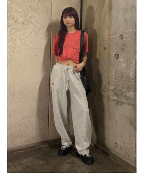 THROW by SLY(スローバイスライ)の「THROW MAYU KAKIHATA SW PT スウェット パンツ(スウェットパンツ・レディース・ブラック/杢グレー・FREE)」の7枚目の写真