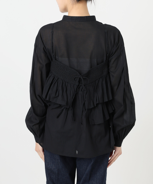 B.C STOCK 2点セットフリルキャミソールレイヤードブラウス B.C STOCK｜《追加》《2点セット》ウォッシャブル / フリル